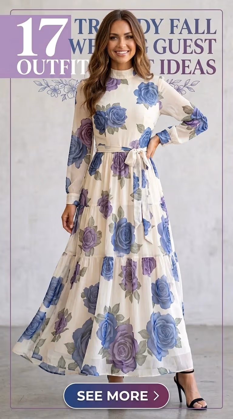 Fall wedding guest outfit ideas