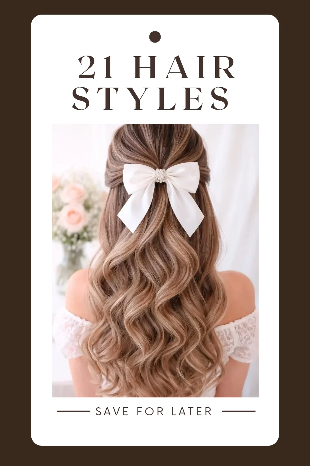 Romantic Half Up Bow Hairstyle