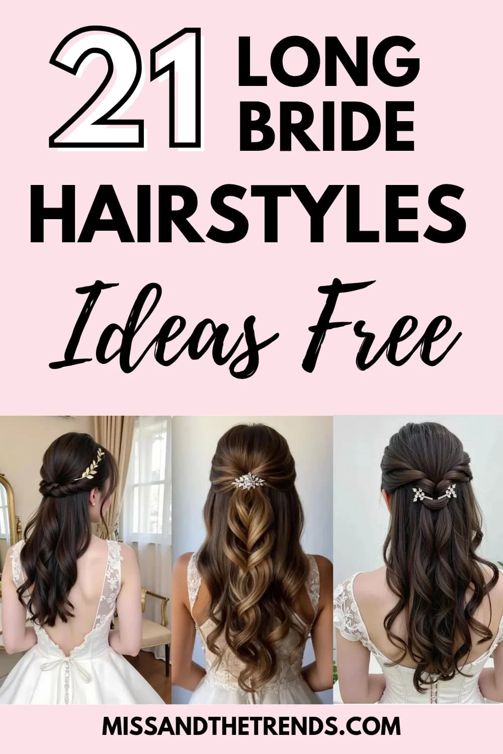 Romantic Bridal Hairstyle Long Hair