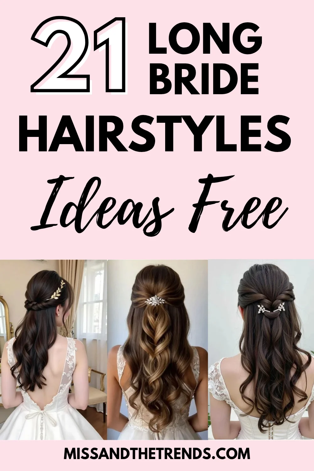 Romantic Bridal Hairstyle Long Hair