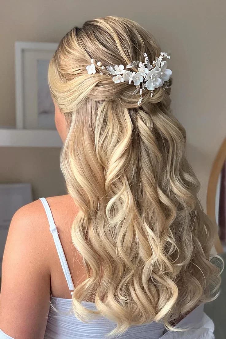 Floral-Adorned Romantic Waves