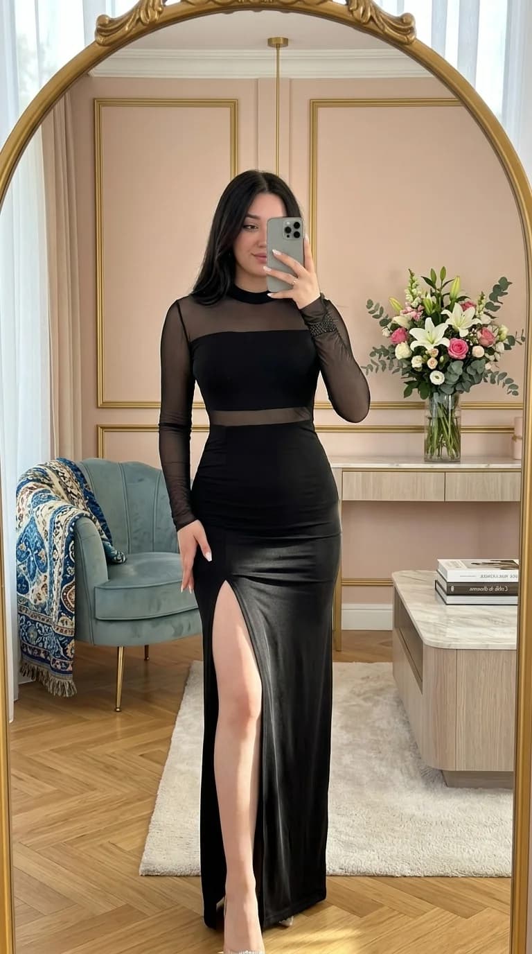 Sheer Mesh Sophistication