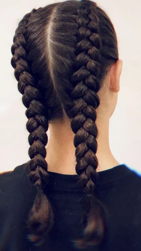 Sleek Double Dutch Boxer Braids