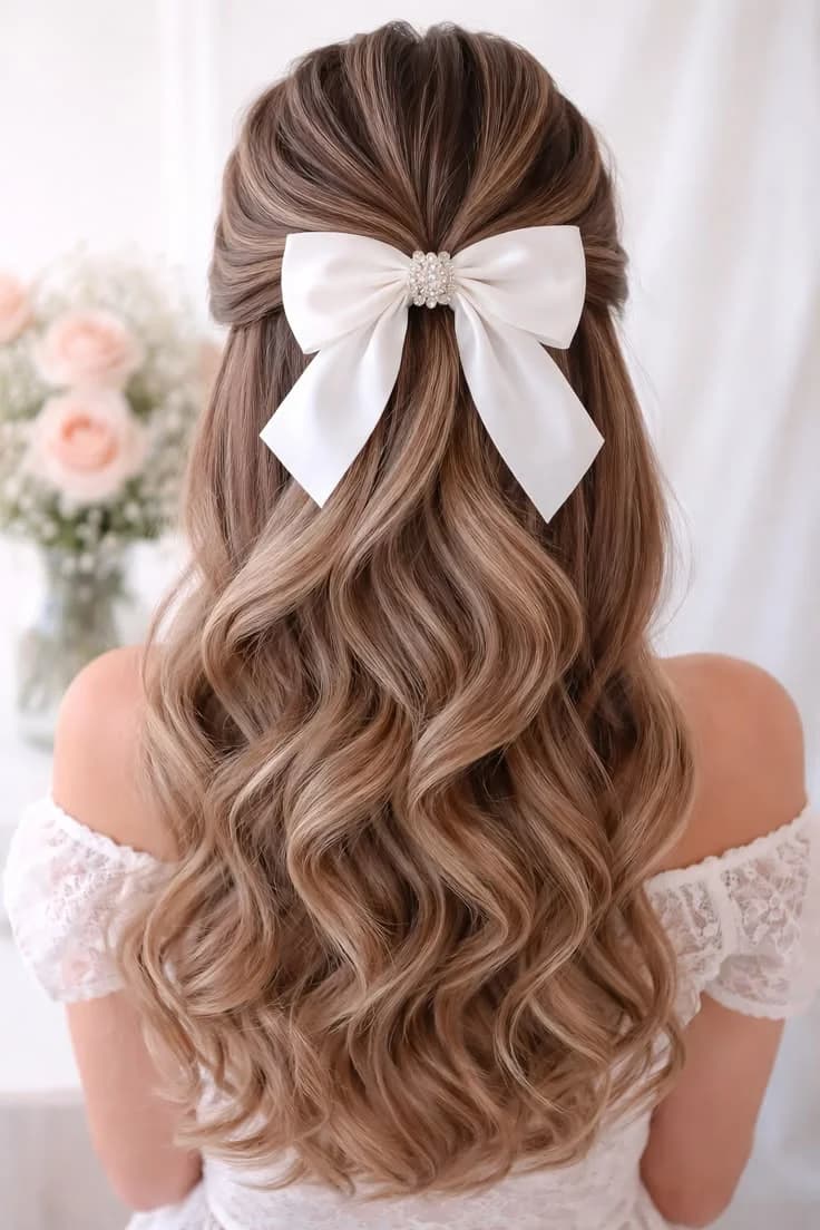 21 Stunning Wedding Hairstyles for Long Hair Down You’ll Love