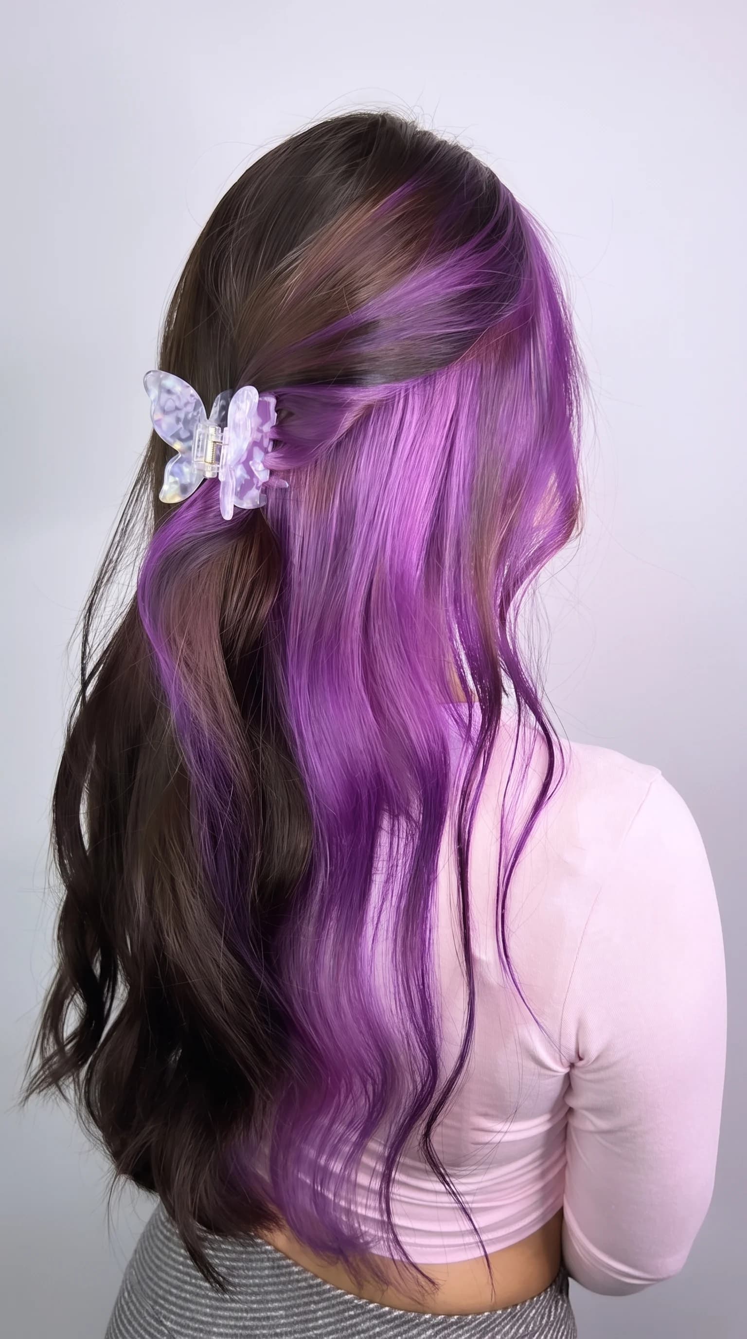 Electric Violet Peekaboo Hair Tint Color