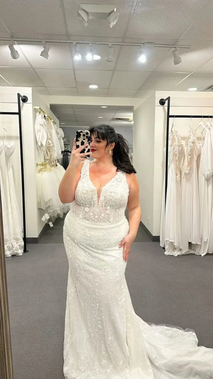 Glamorous Beaded Mermaid Gown Elegance