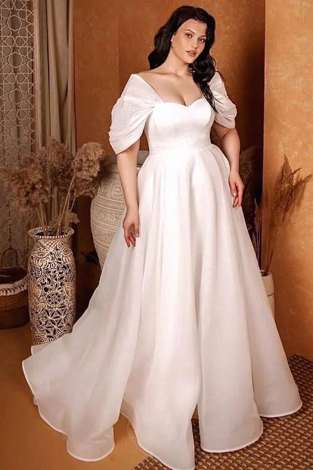 Elegant Off-Shoulder A-Line Gown